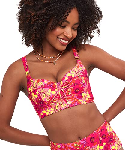 Joe Browns Damen Langes Oberteil mit Blumenmuster Bikini, Pink Multi, 44 von Joe Browns