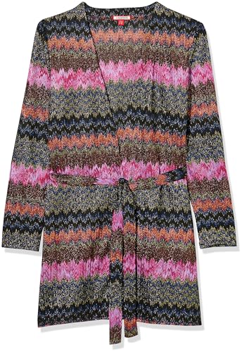 Joe Browns Damen Metallic Sparkle Knit Striped Tie Waist Midi Cardigan Strickjacke, Multi, 44 von Joe Browns