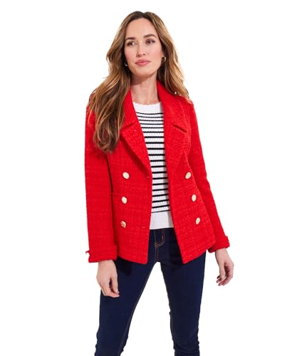 Joe Browns Damen Smart Collared Double Breasted Jacket Zweireihige Jacke, rot, 34 von Joe Browns