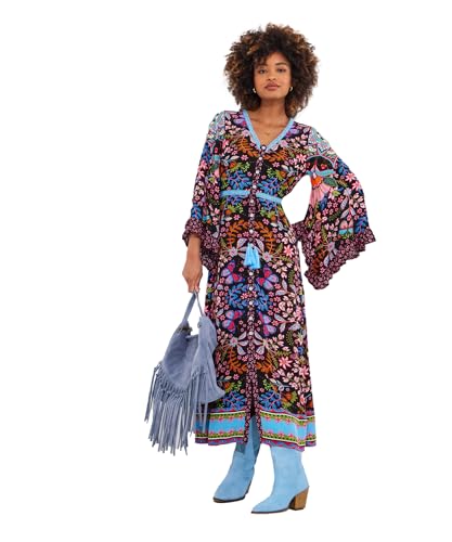 Joe Browns Damen Vibrant Butterfly Border Print Maxi Dress Kleid, Schwarz, 40 S Joe Browns Damen Vibrant Butterfly Border Print Maxi Dress Kleid, Schwarz, 40 S von Joe Browns