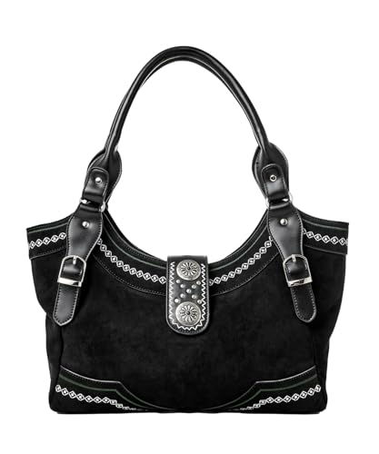 Joe Browns Damen Western Embroidered Studded Shoulder Bag Tasche, Schwarz Multi von Joe Browns