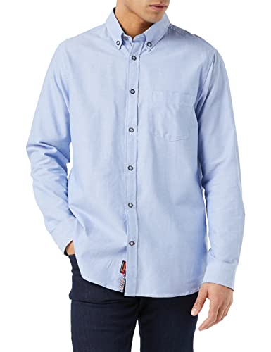 Joe Browns Herren Button-Down-Oxford Hemd, blau, XL von Joe Browns