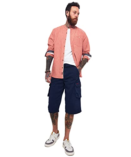 Joe Browns Herren Cargo-Shorts mit Mehreren Taschen, wadenlang, mit Gürtel Cargos, Navy, 36W Joe Browns Herren Cargo-Shorts mit Mehreren Taschen, wadenlang, mit Gürtel Cargos, Navy, 36W von Joe Browns