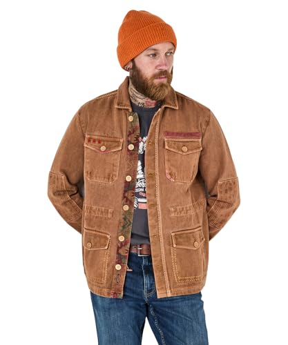 Joe Browns Herren Casual Utility Jacket Freizeitjacke, Tabak-Braun, XXL von Joe Browns