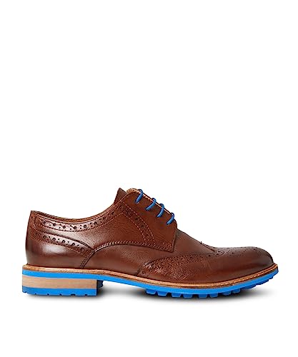 Joe Browns Herren Color Pop Leder Brogues Brogue, Hellblau, 40.5 EU von Joe Browns