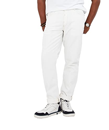 Joe Browns Herren Straight Leg Classic Summer White Denim Jeans, weiß, 34 W/32 L von Joe Browns