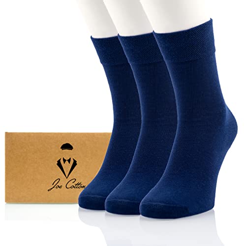 Joe Cotton Premium Business-Socken (3x Paar) Herren-Socken aus Bio-Baumwolle (39-42, Blau) von Joe Cotton