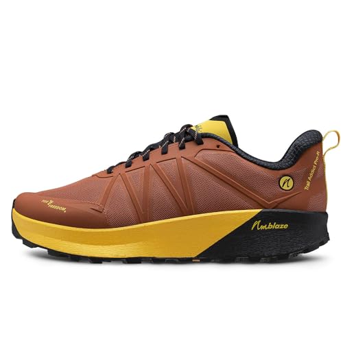 Joe Nimble Trail Addict Pro-R Damen Trail Laufschuh – Braun – Laufschuh mit Zehenfreiheit für Trailrunning Größe EU 41 von Joe Nimble