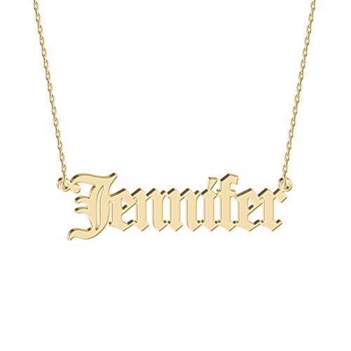 Joelle Jewelry Design Personalisiert Namenskette Alte englische Schrift kette mit Namen Gold/Rosegold Vergoldet Schmuck Geburtstagsgeschenk Für Frauen Mädchen Mama Freundin Schwester Oma Joelle Jewelry Design Personalisiert Namenskette Alte englische Schrift kette mit Namen Gold/Rosegold Vergoldet Schmuck Geburtstagsgeschenk Für Frauen Mädchen Mama Freundin Schwester Oma von Joelle Jewelry Design
