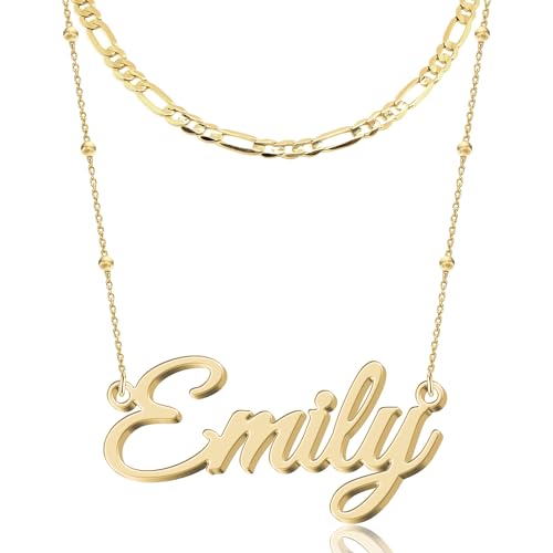 Joelle Jewelry Design Personalisierte Gestufte Namenskette mit Choker - Für Frauen & Mädchen von Joelle Jewelry Design