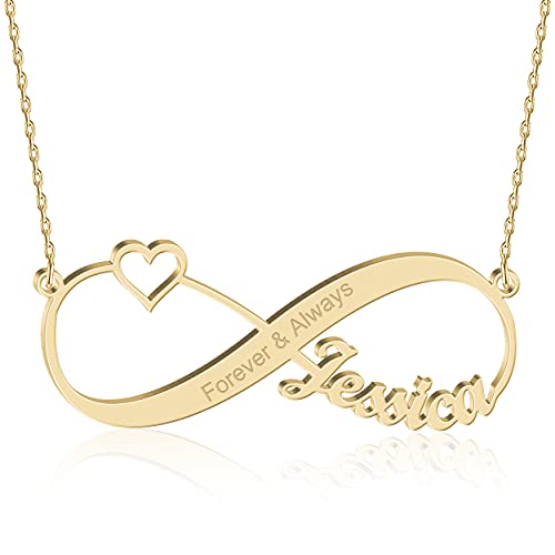 Personalisierte Infinity Kette mit Namen Datum Namenskette Herzkette mit Gravur Jahrestag Geschenk Freundin Frauen Freundschaftskette Couple Beziehung Liebesbeweis Personalisierte Infinity Kette mit Namen Datum Namenskette Herzkette mit Gravur Jahrestag Geschenk Freundin Frauen Freundschaftskette Couple Beziehung Liebesbeweis von Joelle Jewelry Design