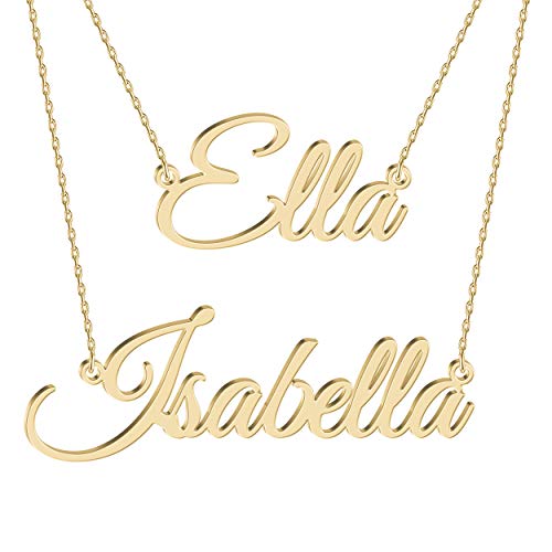 Joelle Jewelry Design Personalisierte Silber Namenskette Geschichteten Choker kette mit 2 Namen 18K Gold/Rosegold Vergoldet Schmuck Geburtstagsgeschenk Für Frauen Mädchen Mama Freundin Schwester Oma Joelle Jewelry Design Personalisierte Silber Namenskette Geschichteten Choker kette mit 2 Namen 18K Gold/Rosegold Vergoldet Schmuck Geburtstagsgeschenk Für Frauen Mädchen Mama Freundin Schwester Oma von Joelle Jewelry Design