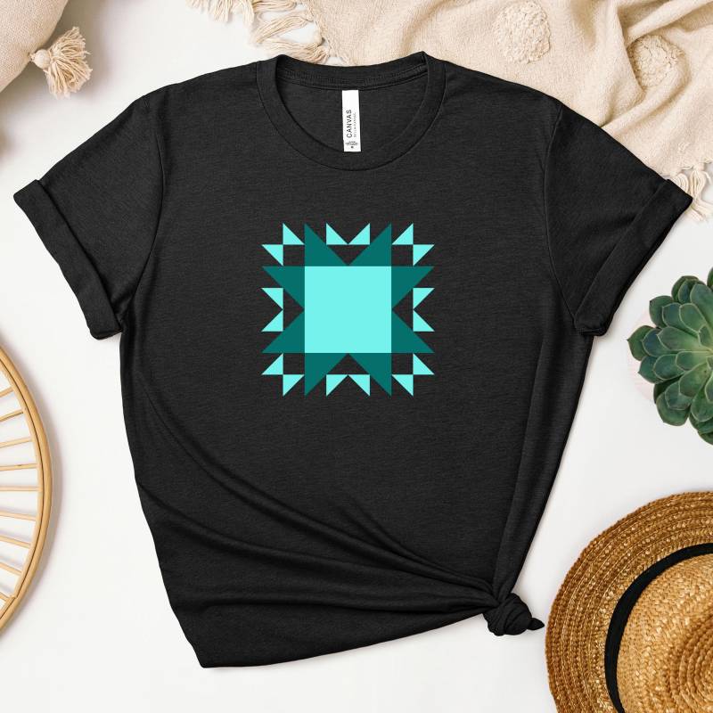 Quilt Block T-Shirt Print, Pattern Quilters Crafters Quilting, Gifts For von JoesPrintsStore