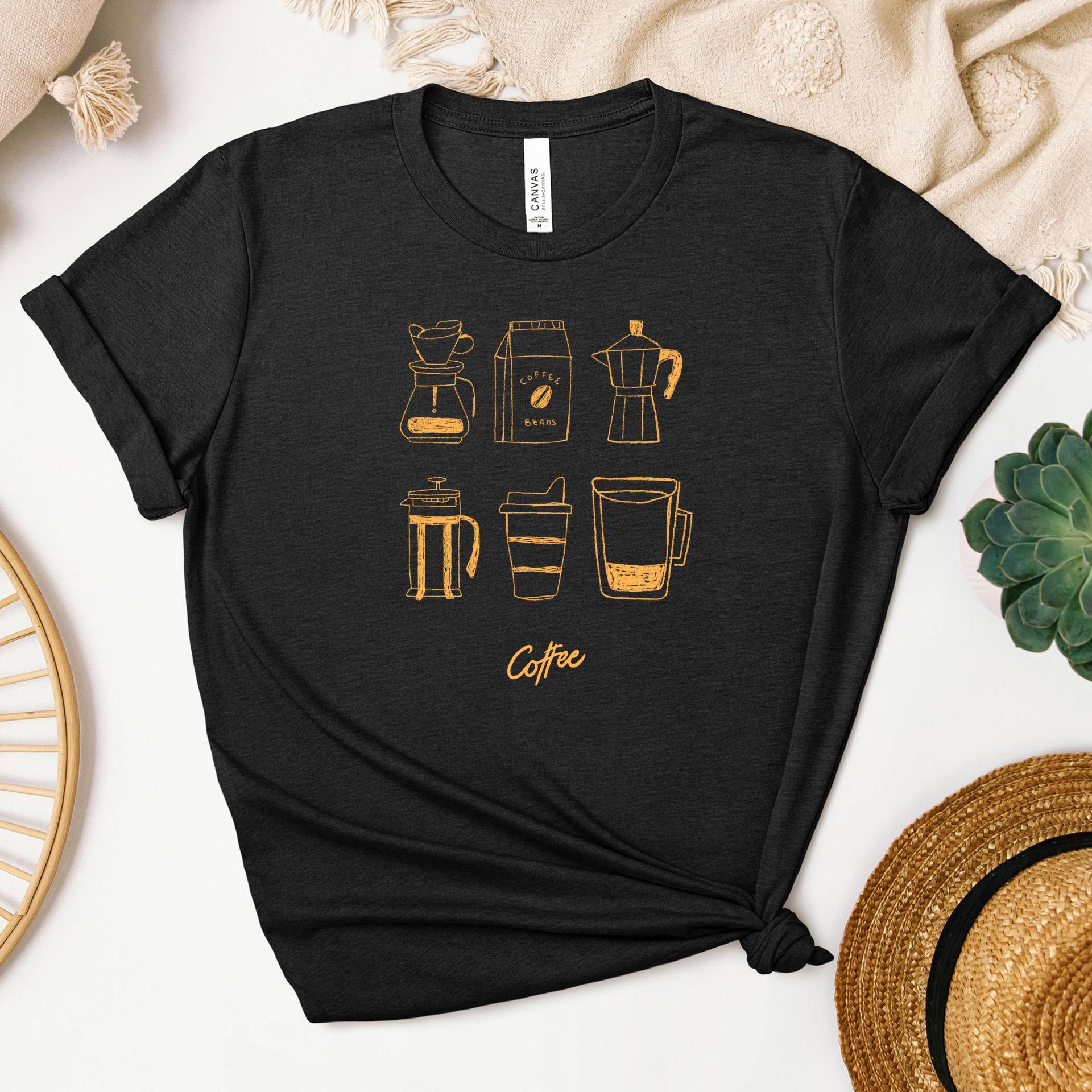 T-Shirt, Sweatshirt Coffee Print von JoesPrintsStore
