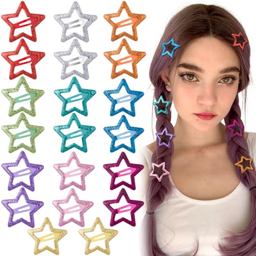 Joez Wonderful Stern-Haarspangen, 3 cm, Metall, niedlicher Stern-Clip, Haarspangen, rutschfest, modisch, Haarschmuck für Damen, 10 Stile, 20 Stück Joez Wonderful Stern-Haarspangen, 3 cm, Metall, niedlicher Stern-Clip, Haarspangen, rutschfest, modisch, Haarschmuck für Damen, 10 Stile, 20 Stück von Joez Wonderful