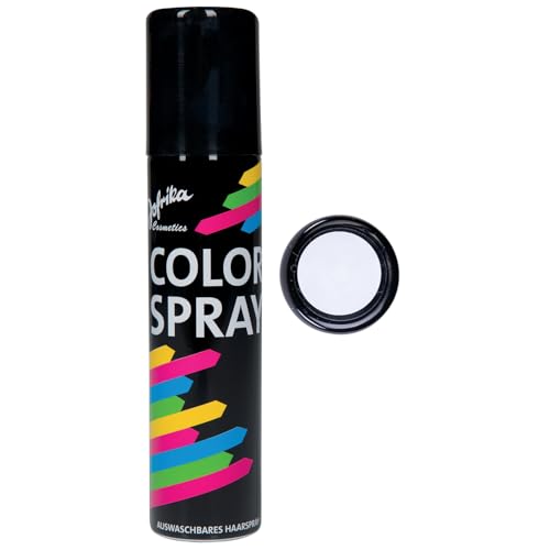 Jofrika Haarspray Farbspray zum temporären Haare färben Color - Weiß - Tolles Spray zum färben der Haare an Karneval oder Mottoparty in praktischer Spraydose Jofrika Haarspray Farbspray zum temporären Haare färben Color - Weiß - Tolles Spray zum färben der Haare an Karneval oder Mottoparty in praktischer Spraydose von Jofrika