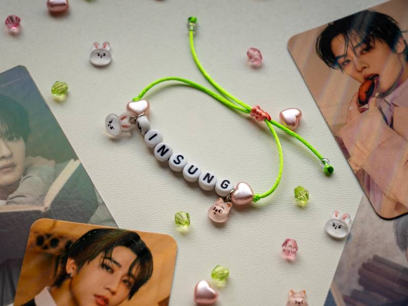 stray Kids Minsung Armband - Grünes Verstellbares Fächerarmband Mit Skzoo Leebit & Han Quokka Anhängern stray Kids Minsung Armband - Grünes Verstellbares Fächerarmband Mit Skzoo Leebit & Han Quokka Anhängern von Joganeul