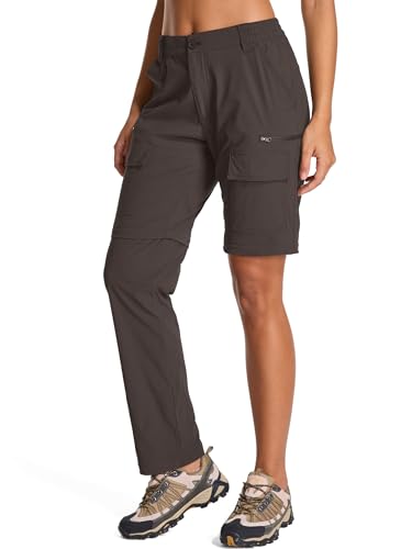 Jogwits Damen Zip-Off-Wanderhose, Leichte Trekkinghose Atmungsaktiv Schnell Trockend Safari outdoorhosen Sommer Arbeitshose Funktionshose von Jogwits