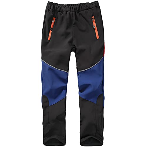 Jogwits Softshellhose Kinder Jungen Mädchen - Winter Schneehose Outdoorhose Gefüttert Wasserdicht Arbeitshose, Trekkinghose, Skihose von Jogwits
