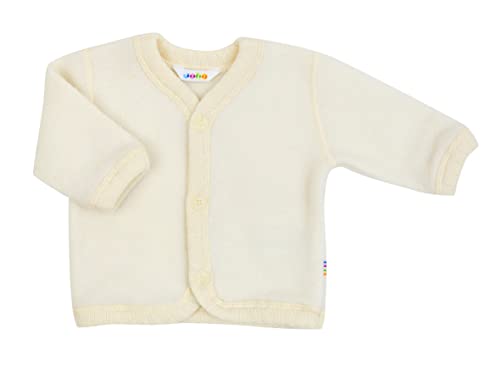 Baby und Kleinkind Strickjacke aus 100 % Merinowolle Gr. 70 cm 4-9 Monate, cremefarben von Joha