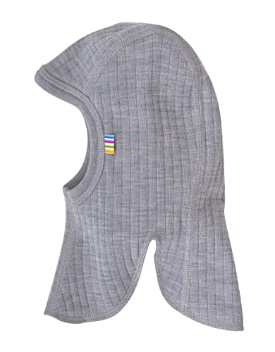 Joha Baby Kinder Unisex Schalmütze Balaclava aus Reiner Merino-Wolle, Größe:52, Farbe:grau Melange von Joha