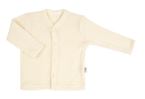 Joha - 100% wol Rib vest - Naturel von Joha