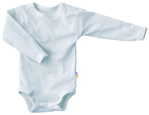 Joha Baby Unisex Body Langarm Reine Merino-Wolle, Größe:86-92, Farbe:Light Blue von Joha