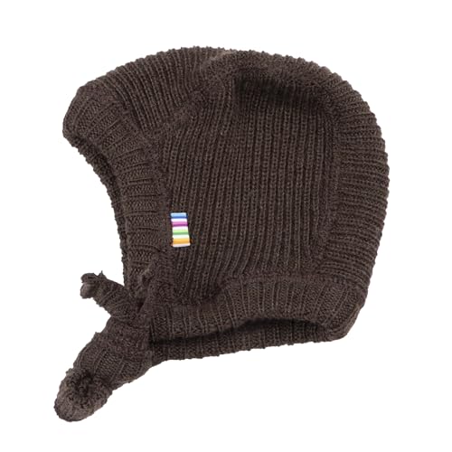 Joha Baby Jungen Mädchen Mütze Merino-Wolle, Größe:41, Farbe:braun von Joha