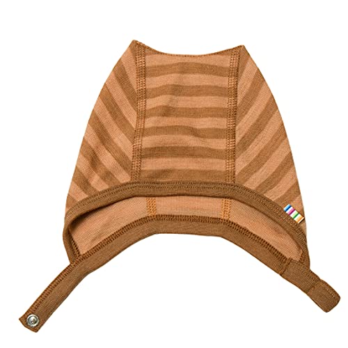 Joha Baby Jungen Mädchen Mütze Merinowolle, Größe:34, Farbe:Copper Stripe von Joha