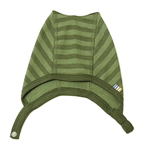 Joha Baby Jungen Mädchen Mütze Merinowolle, Größe:41, Farbe:Green Stripe von Joha