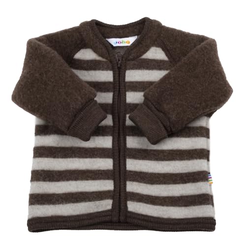 Joha Baby Jungen Mädchen Strickjacke Wollfleece Merinowolle, Größe:80, Farbe:braun von Joha