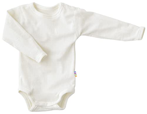 Joha Baby Jungen Woll-Body Langarm 100% Merino-Wolle, Größe:80, Farbe:Natur von Joha