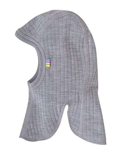 Joha Baby Kinder Unisex Schalmütze Balaclava aus Reiner Merino-Wolle, Größe:45, Farbe:grau Melange von Joha