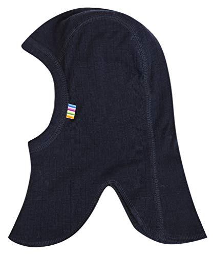 Joha Baby Kinder Unisex Schalmütze Balaclava aus Reiner Merino-Wolle, Größe:50, Farbe:blau von Joha