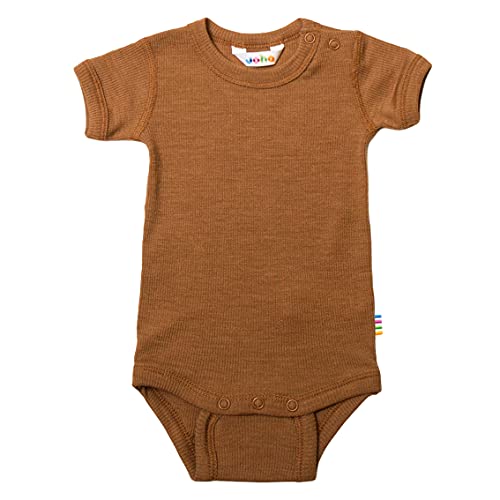 Joha Baby Mädchen Jungen Body Kurzarm Merino-Wolle/Seide, Größe:50, Farbe:Dark Copper von Joha