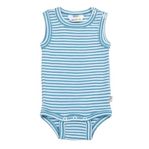 Joha Baby Mädchen Jungen Body ärmellos Merinowolle/Seide, Größe:68/74, Farbe:Blue von Joha