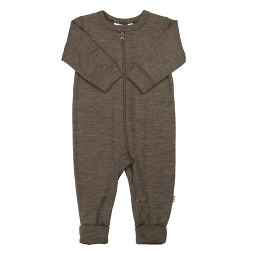 Joha Baby Mädchen Jungen Jumpsuit Merinowolle/Seide, Größe:50, Farbe:braun von Joha