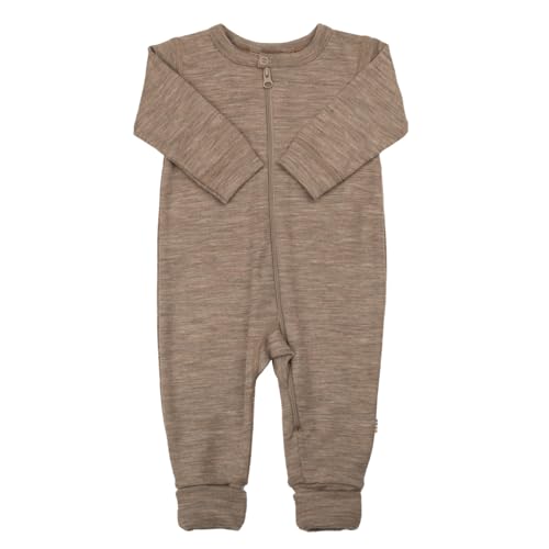 Joha Baby Mädchen Jungen Jumpsuit Merinowolle/Seide, Größe:56/62, Farbe:beige von Joha