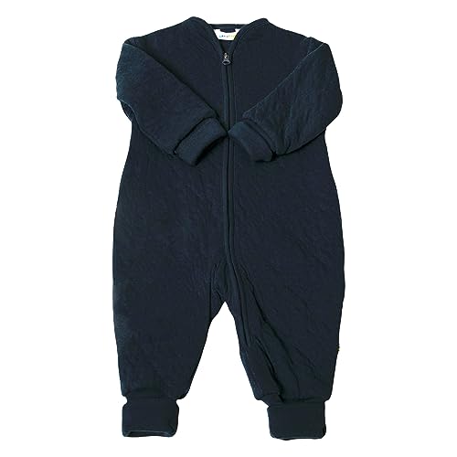 Joha Baby Mädchen Jungen Outdoor Jumpsuit Quilt Bio-Baumwolle, Größe:50, Farbe:Navy von Joha