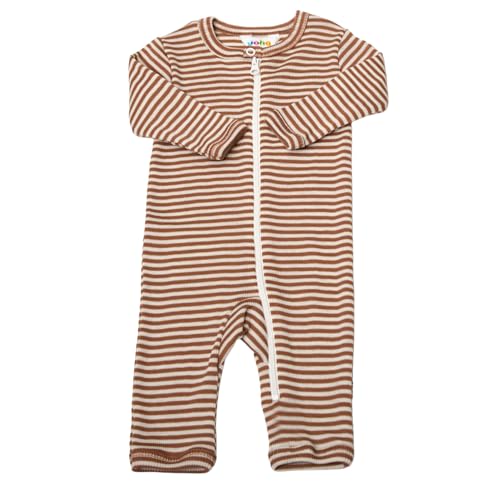 Joha Baby Mädchen Jungen Schlafstrampler Merinowolle/Seide, Größe:68/74, Farbe:braun von Joha