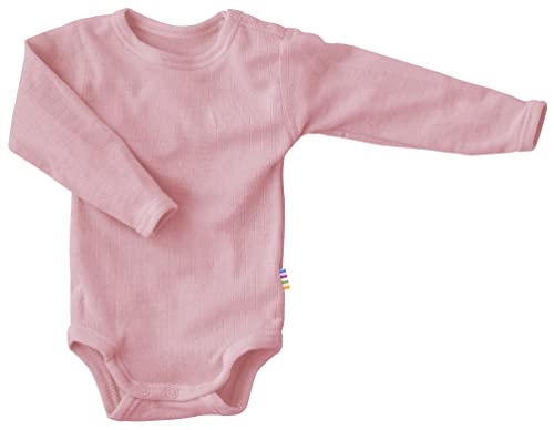 Joha Baby Unisex Body Langarm Reine Merino-Wolle, Größe:80, Farbe:Old Rose von Joha