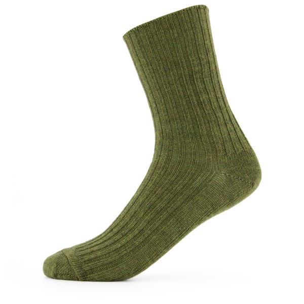 Joha - Kid's Uld-Sok - Merinosocken Gr 31-34 oliv von Joha