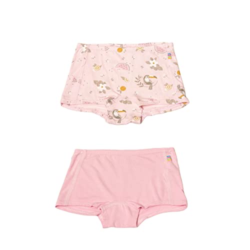 Joha Kinder Mädchen Hipster Unterhose Bio Bambus 2er Pack, Größe:140, Farbe:rosa von Joha