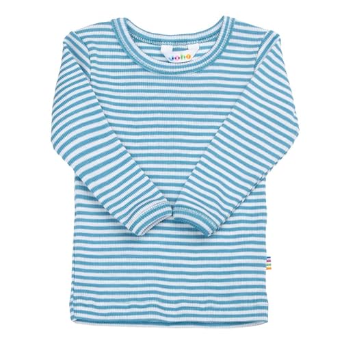 Joha Kinder Unisex Langarmshirt Merino-Wolle/Seide, Größe:80, Farbe:Blue von Joha