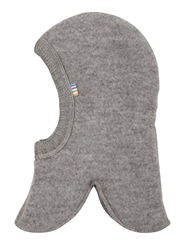 Joha Schlupfmütze Balaclava Mütze 100% Merino Wolle | Unisex Schalmütze Mützenschal Winter Sturmhaube für Kinder und Baby 0-9 Jahre, Größe 50 cm, Hellbraun von Joha