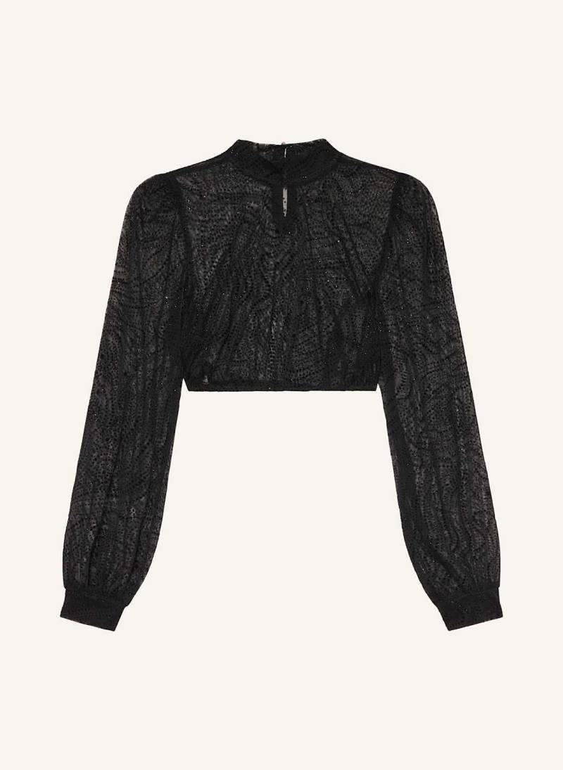 Johann & Johanna Dirndlbluse Aus Mesh schwarz von Johann & Johanna