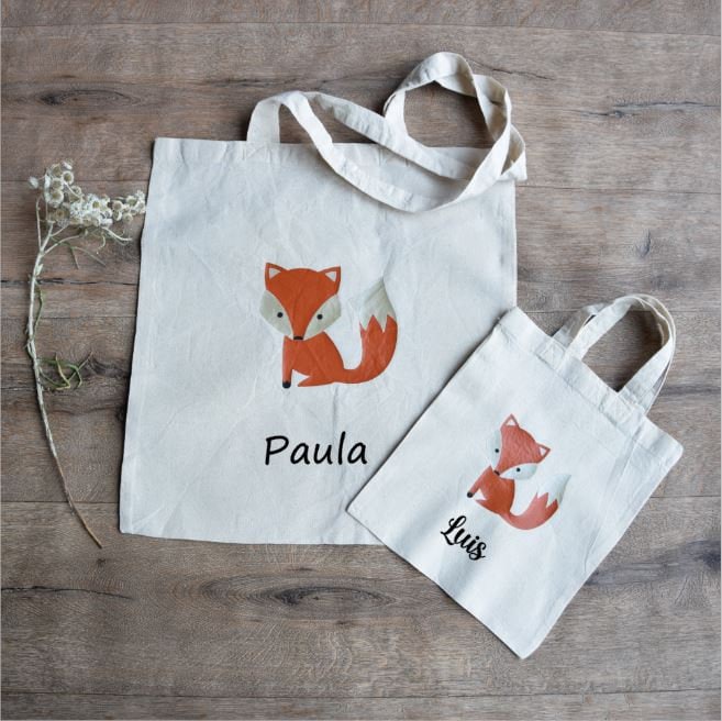 Baumwolltasche Kinder Fuchs Name Personalisiert Jutebeutel Leinentasche Baumwolltasche Kinder Fuchs Name Personalisiert Jutebeutel Leinentasche von Johannibeere