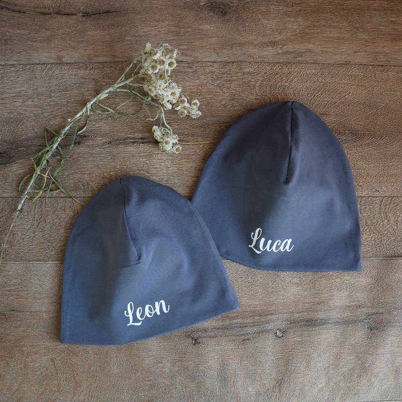 Mütze Baby Kinder Name Personalisiert Babygeschenk Geburtsgeschenk Beanie Jungen Mädchen von Johannibeere