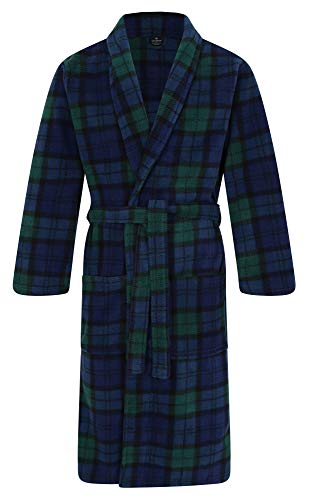 John Christian Thermo Fleece Morgenmantel mit Tartan-Muster - Herren (M) von John Christian
