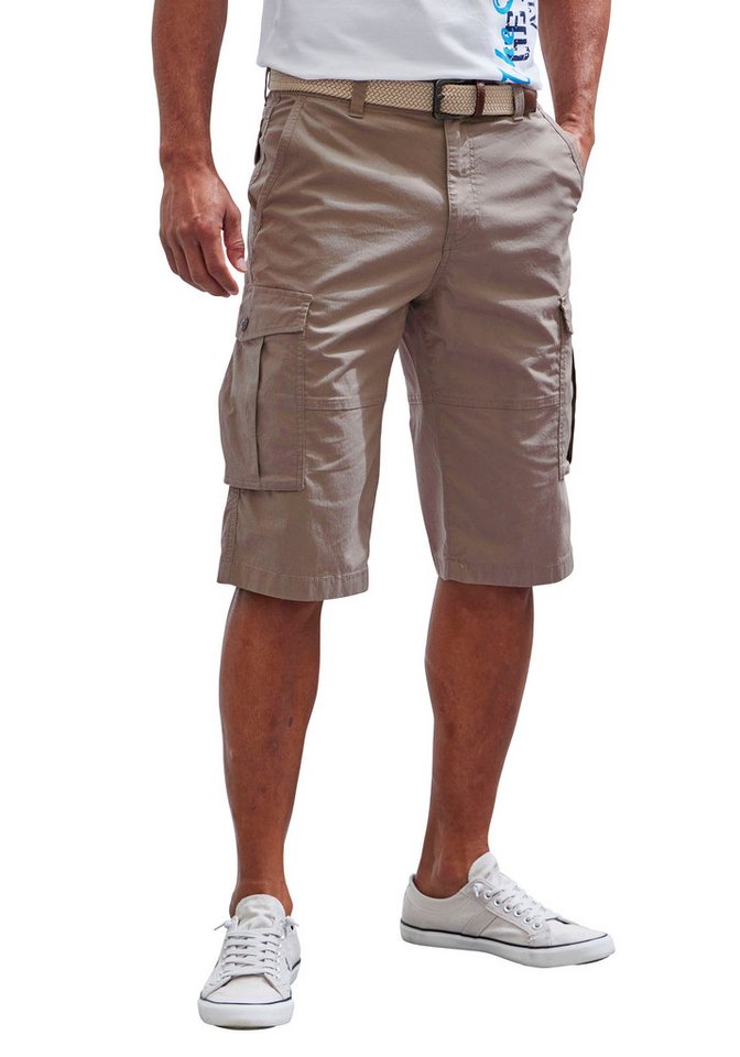 John Devin Cargobermudas aus elastischer Baumwollmischung mit Seitentaschen, 3/4 Shorts von John Devin